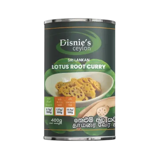 Lotus Root Curry නෙළුම් අල කරිය தாமரை வேர் கறி 400g can