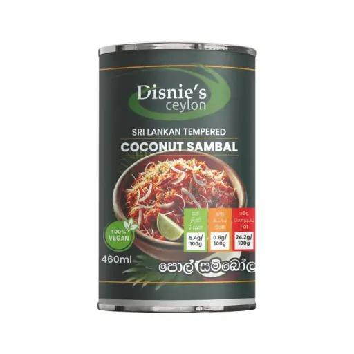 Coconut Sambal පොල් සම්බෝල தேங்காய் சாம்பல் (Vegan) 460ml can 